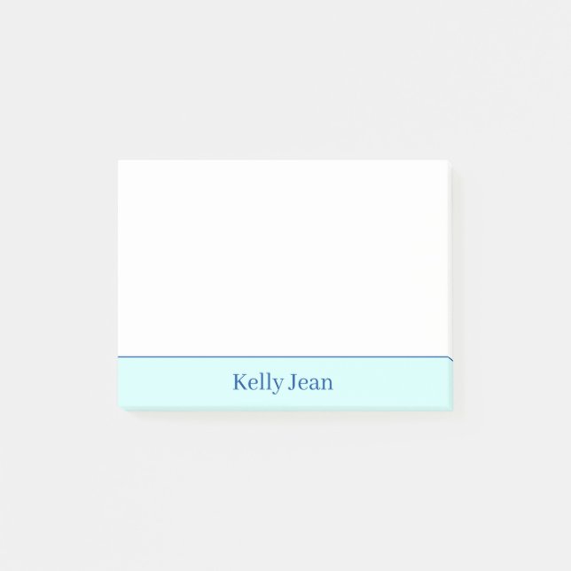 Bloco De Notas Notas verdes e brancas PERSONALIZADAS (Frente)