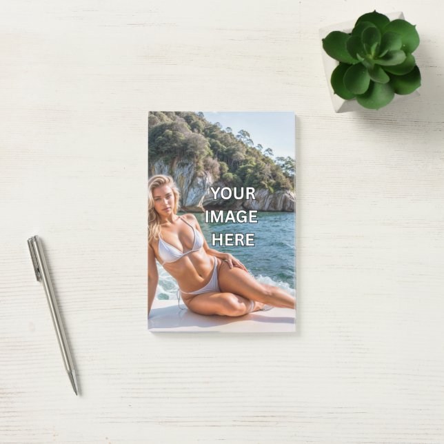 Bloco De Notas NOTE! 🗒️ Custom Post-it Notes – Add Image or Text (Escritótio)