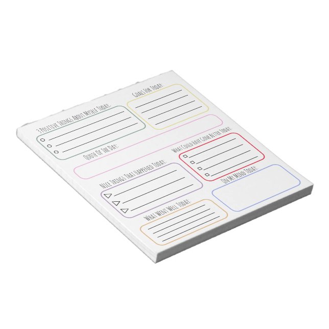 Bloco De Notas Notebook (13,97 x 15,24 cm), 40 Pages - Today (Inclinado)