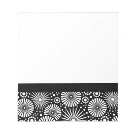 Bloco De Notas Notebook bonito, preto e branco