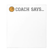 Notebook Coach diz basquete 5,5 x 6"