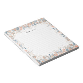 Bloco De Notas Notebook Elegante Bonito Floral Botânico Flor