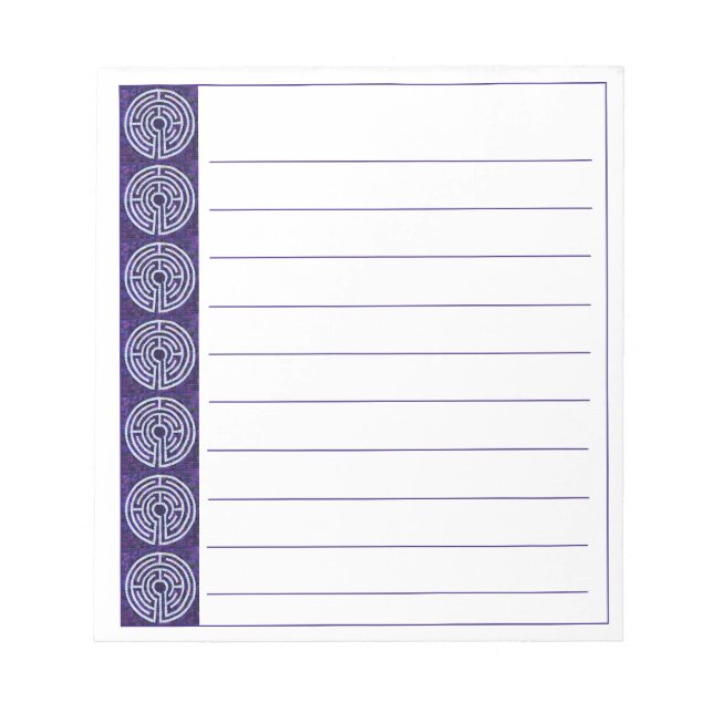 Bloco De Notas Notebook LABYRINTH VIII 5,5x6 + Linhas (Frente)
