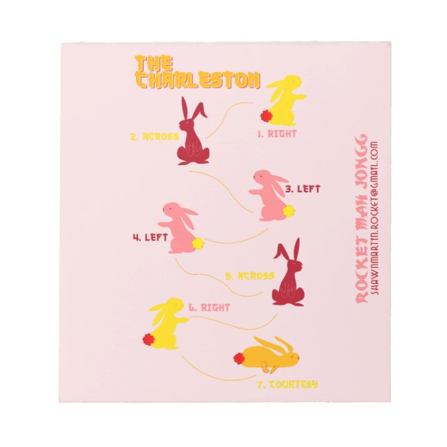 Bloco De Notas Notebook Rocket Mah Jong Charleston (Frente)