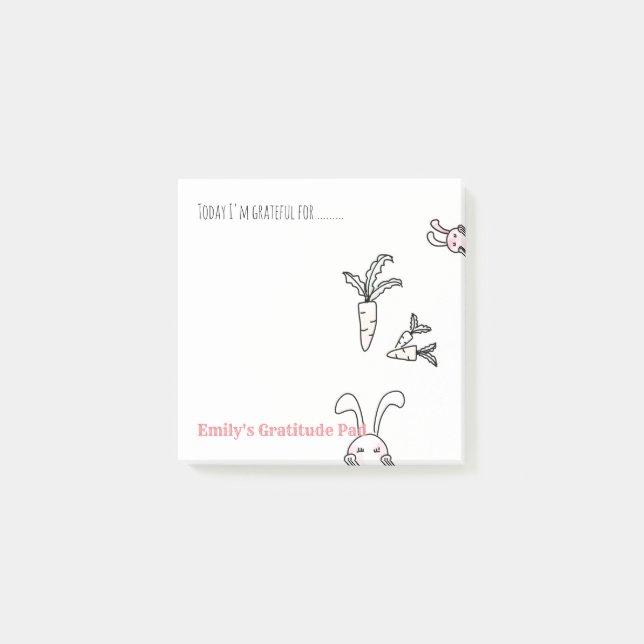 Bloco De Notas Notelets personalizados de gratidão - Deixe-o agra (Frente)