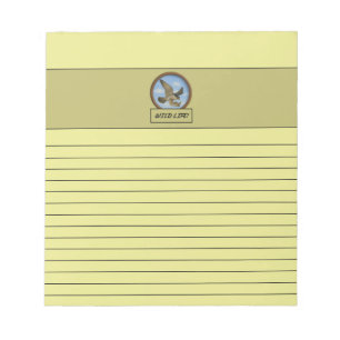 Bloco De Notas Notepad Amarelo-Claro Falcão Peregrino