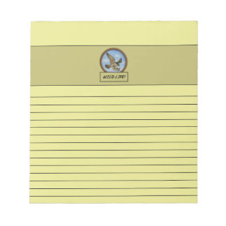 Bloco De Notas Notepad Amarelo-Claro Falcão Peregrino
