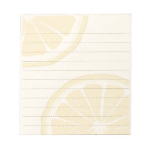 Bloco De Notas Notepad Amarelo em fatias de limão