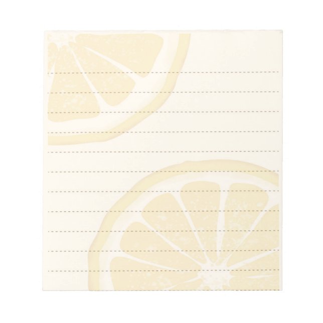 Bloco De Notas Notepad Amarelo em fatias de limão (Frente)