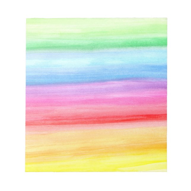 Bloco De Notas Notepad Arco-Íris Aquarela (Frente)