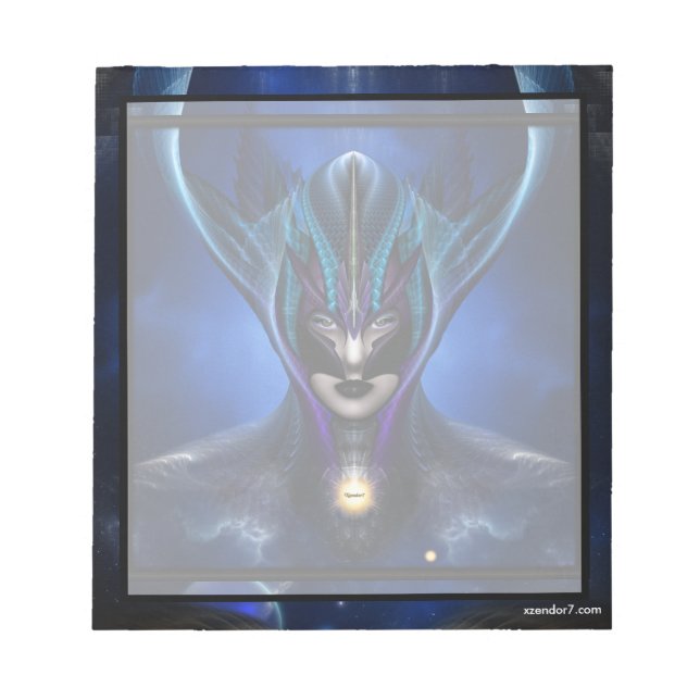 Bloco De Notas Notepad Azul-Sombra Taidushan Sai (Frente)