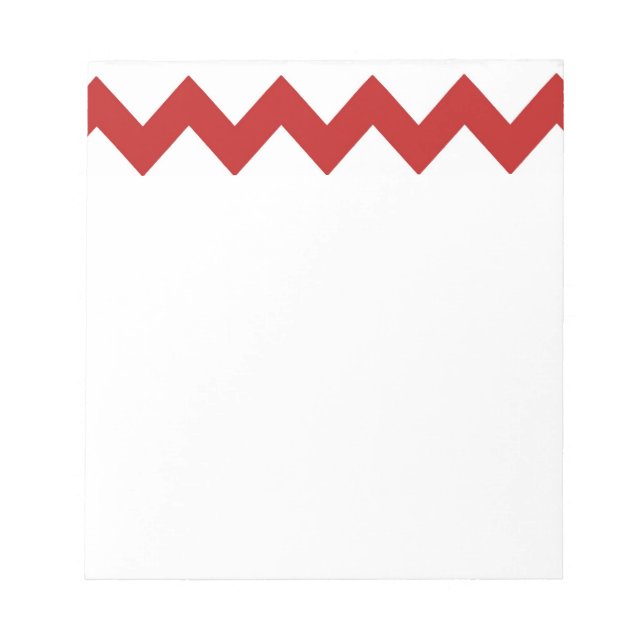 Bloco De Notas Notepad branco vermelho (Frente)