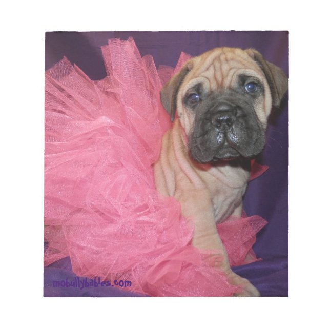 Bloco De Notas Notepad Bullmastiff do Bullmastiff Love (Frente)