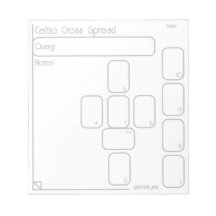 Notepad Celtic Cross Tarot Spread (médio, simples)