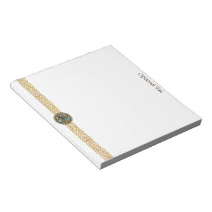 Bloco De Notas Notepad Celtic Wolf Knotwork Triad