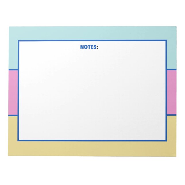 Bloco De Notas Notepad Colorido (Frente)