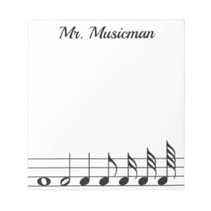 Bloco De Notas Notepad com Ameaça de Música