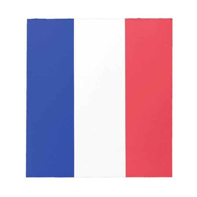 Bloco De Notas Notepad com Bandeira da França (Frente)