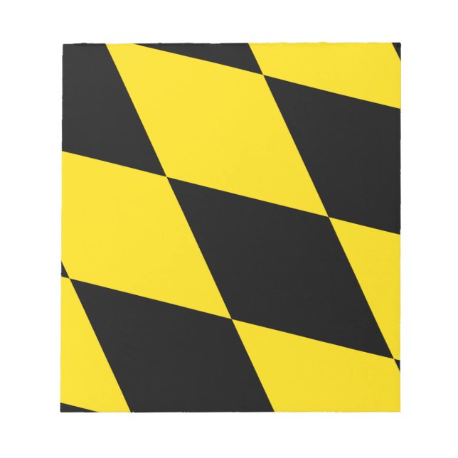 Bloco De Notas Notepad com bandeira de Munique, Alemanha (Frente)