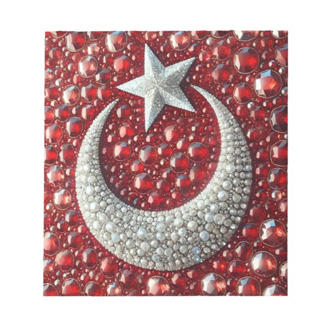 Bloco De Notas Notepad com Design moderno de cores turcas (Frente)