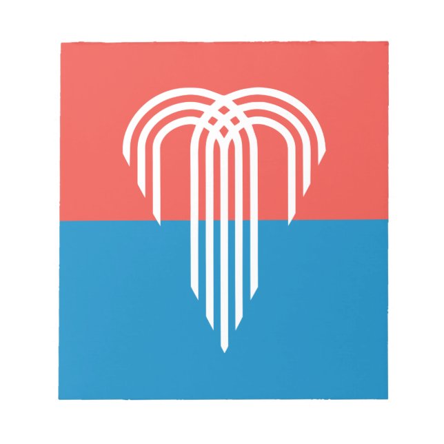 Bloco De Notas Notepad com Flag of Kansas City, Missouri (Frente)