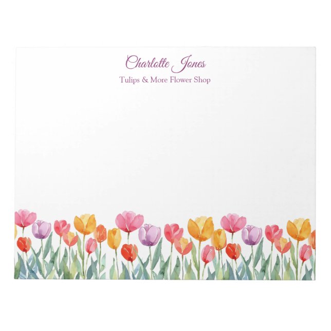Bloco De Notas Notepad Comercial Colorido Personalizado (Frente)