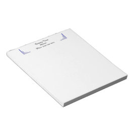 Bloco De Notas Notepad Comercial de Canto Azul Claro Personalizad