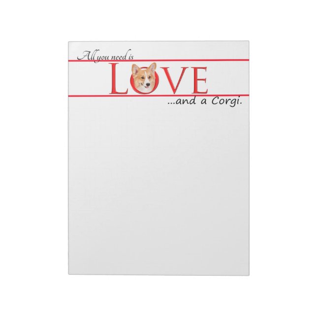 Bloco De Notas Notepad Corgi Love (Invertido)