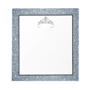 Bloco De Notas Notepad Coroa Azul Rodeo Tiara