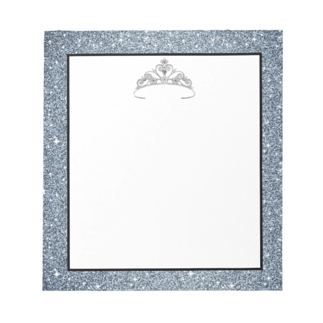Bloco De Notas Notepad Coroa Azul Rodeo Tiara (Frente)