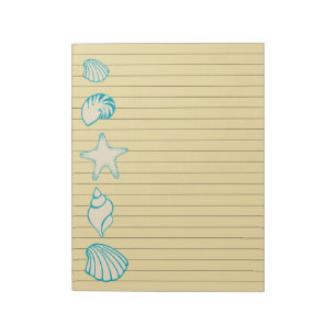Bloco De Notas Notepad da Beach Seashell