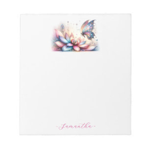 Bloco De Notas Notepad da Borboleta Elegante