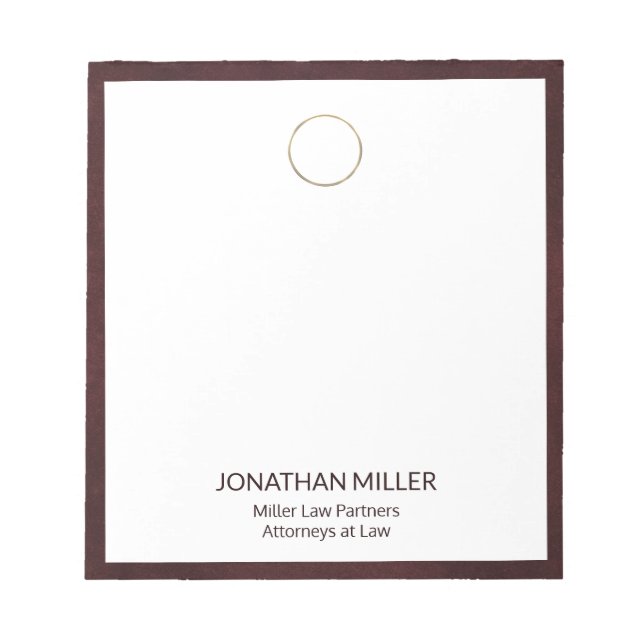 Bloco De Notas Notepad da marca profissional (Frente)