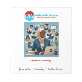 Bloco De Notas Notepad da Tecnologia de Professores Inspiracional