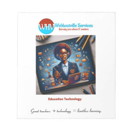 Bloco De Notas Notepad da Tecnologia de Professores Inspiracional