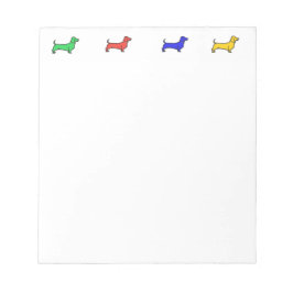 Bloco De Notas Notepad Dachshund Dapper
