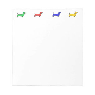 Bloco De Notas Notepad Dachshund Dapper