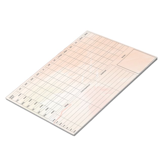 Bloco De Notas Notepad DBT Dairy Card - 40 folhas castanho (Inclinado)