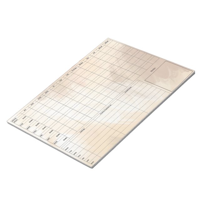 Bloco De Notas Notepad DBT Dairy Card - 40 folhas castanho (Inclinado)