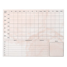 Bloco De Notas Notepad DBT Dairy Card - 40 folhas cor-de-rosa