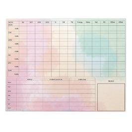 Bloco De Notas Notepad DBT Dairy Card - 40 folhas de cores