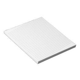 Bloco De Notas Notepad de 5,5" x 6" com linhas diagonais - 40 pág