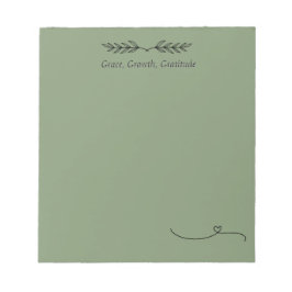 Bloco De Notas Notepad de Afirmação Diária de Graça e Crescimento