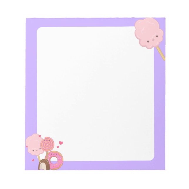 Bloco De Notas Notepad de algodão Kawaii (Frente)
