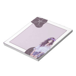 Bloco De Notas Notepad de Animação Simples e Violeta Roxo