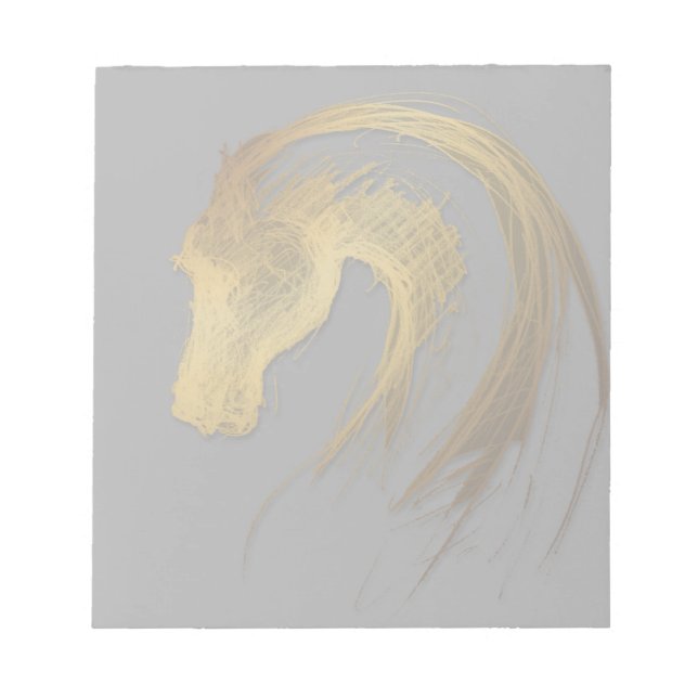 Bloco De Notas Notepad de aniversário Zodiac, ano de cavalos chin (Frente)