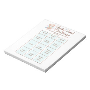 Bloco De Notas Notepad de Atividade de Jogo Desafio de Comida do