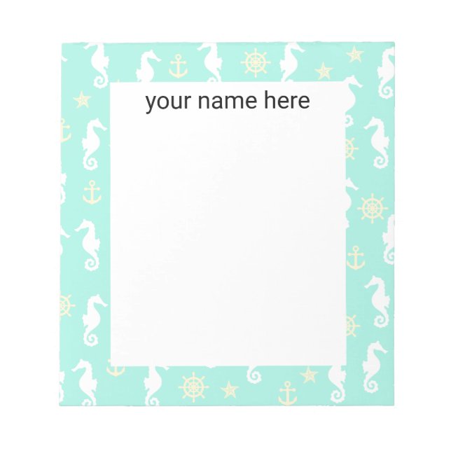Bloco De Notas Notepad de cavalo personalizado (Frente)