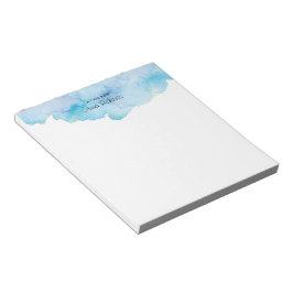 Bloco De Notas Notepad de Cor Azul Personalizado