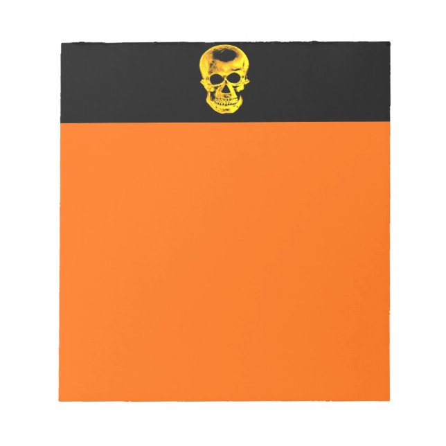 Bloco De Notas Notepad de crânio do ouro (Frente)